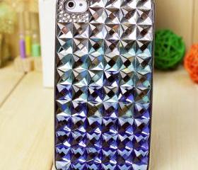 Swarovski type crystal iphone case, studded iphone case, trendy, chic, iphone 5 case, handmade