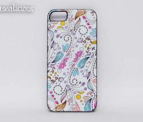 Designer iphone case, swirly, circles, colorful, cute, pretty iphone case, iphone 4/5 case